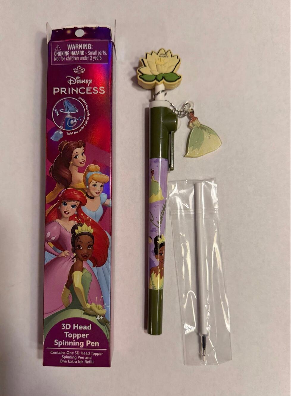 Disney Princess Tiana 3D Head Topper Spinning Pen Blind The Princess & The Frog